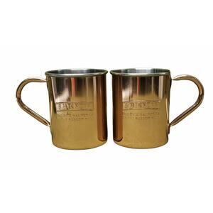 Pair of Bronze Colored Smirnoff Original Moscow Mule Mug